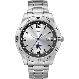 Timex Tribute Men’s Citation 42mm Quartz Watch with Stainless Steel Strap(Dallas Cowboys)