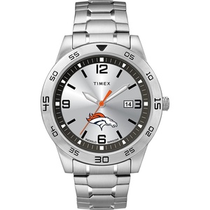 Timex Tribute Men’s Citation 42mm Quartz Watch with Stainless Steel Strap(Denver Broncos)