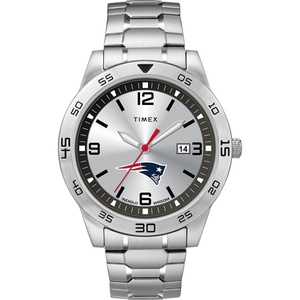 Timex Tribute Men’s Citation 42mm Quartz Watch with Stainless Steel Strap(New England Patriots)