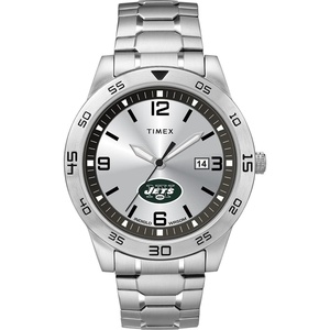 Timex Tribute Men’s Citation 42mm Quartz Watch with Stainless Steel Strap(New York Jets)