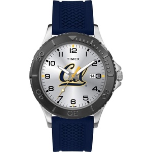 Timex Tribute Men’s Collegiate Gamer 42mm Watch – Georgia Bulldogs with Black Silicone Strap(California Golden Bears)