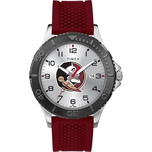 Timex Tribute Men’s Collegiate Gamer 42mm Watch – Georgia Bulldogs with Black Silicone Strap(Florida State Seminoles)