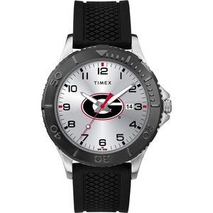Timex Tribute Men’s Collegiate Gamer 42mm Watch – Georgia Bulldogs with Black Silicone Strap(Georgia Bulldogs)