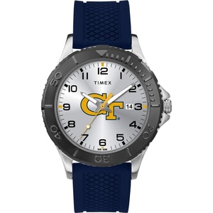 Timex Tribute Men’s Collegiate Gamer 42mm Watch – Georgia Bulldogs with Black Silicone Strap(Georgia Tech Yellow Jackets)