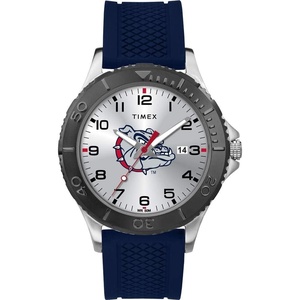 Timex Tribute Men’s Collegiate Gamer 42mm Watch – Georgia Bulldogs with Black Silicone Strap(Gonzaga Bulldogs)