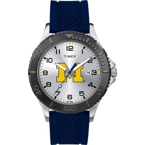Timex Tribute Men’s Collegiate Gamer 42mm Watch – Georgia Bulldogs with Black Silicone Strap(Michigan Wolverines)