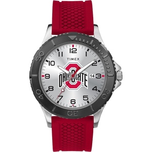 Timex Tribute Men’s Collegiate Gamer 42mm Watch – Georgia Bulldogs with Black Silicone Strap(Ohio State Buckeyes)