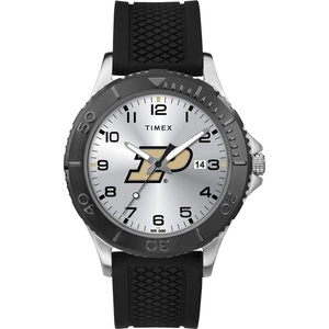 Timex Tribute Men’s Collegiate Gamer 42mm Watch – Georgia Bulldogs with Black Silicone Strap(Purdue Boilermakers)