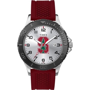 Timex Tribute Men’s Collegiate Gamer 42mm Watch – Georgia Bulldogs with Black Silicone Strap(Stanford Cardinal)