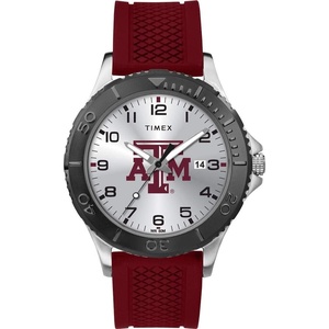 Timex Tribute Men’s Collegiate Gamer 42mm Watch – Georgia Bulldogs with Black Silicone Strap(Texas A&M Aggies)
