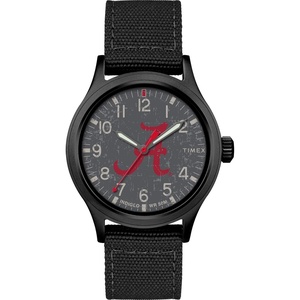 Timex Tribute Men’s Collegiate Scout 40mm Quartz Fabric Strap(Alabama Crimson Tide)