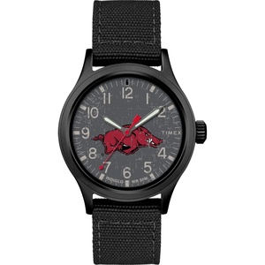 Timex Tribute Men’s Collegiate Scout 40mm Quartz Fabric Strap(Arkansas Razorbacks)