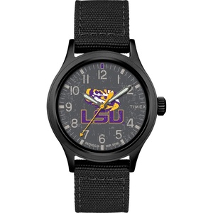 Timex Tribute Men’s Collegiate Scout 40mm Quartz Fabric Strap(LSU Tigers)
