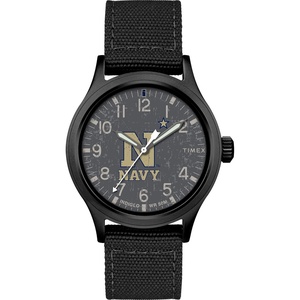Timex Tribute Men’s Collegiate Scout 40mm Quartz Fabric Strap(Navy Midshipmen)