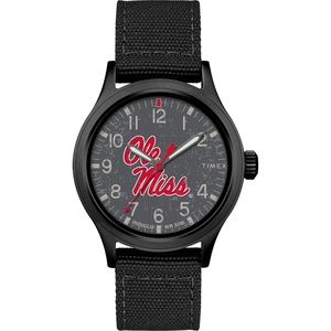 Timex Tribute Men’s Collegiate Scout 40mm Quartz Fabric Strap(Ole Miss Rebels)