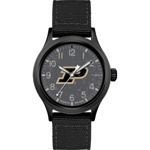 Timex Tribute Men’s Collegiate Scout 40mm Quartz Fabric Strap(Purdue Boilermakers)