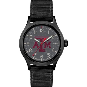 Timex Tribute Men’s Collegiate Scout 40mm Quartz Fabric Strap(Texas A&M Aggies)