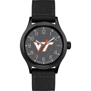 Timex Tribute Men’s Collegiate Scout 40mm Quartz Fabric Strap(Virginia Tech Hokies)