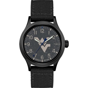 Timex Tribute Men’s Collegiate Scout 40mm Quartz Fabric Strap(West Virginia Mountaineers)