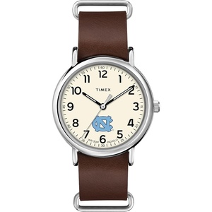 Timex Tribute Men’s Collegiate Weekender 40mm Quartz Leather Strap(North Carolina Tar Heels)