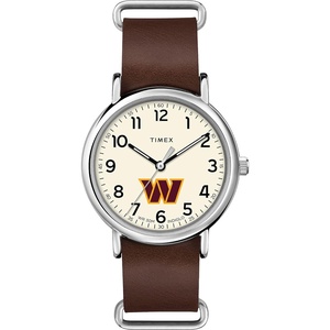 Timex Tribute Men’s NFL Weekender 40mm Quartz Leather Strap(Washington Commanders)