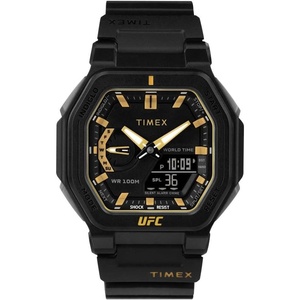 Timex UFC Men’s Colossus 45mm Watch(Black/Gold-Tone)
