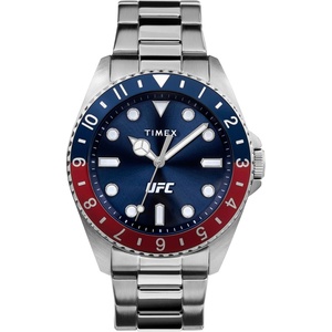 Timex UFC Men’s Debut 42mm Watch(Silver-Tone/Blue/Silver-Tone)