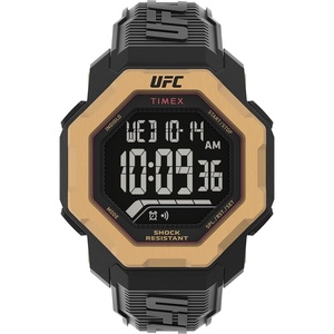 Timex UFC Men’s Knockout 48mm Watch(Black/Digital/Black)