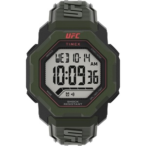 Timex UFC Men’s Knockout 48mm Watch(Green/Digital/Black)