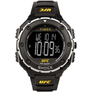 Timex UFC Men’s Shock Oversize 50mm Watch(Black/Digital/Yellow)