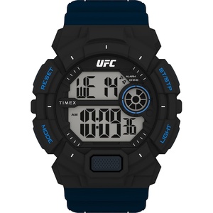 Timex UFC Men’s Striker 50mm Watch(Black/Blue)
