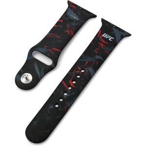 Timex UFC Smartwatch Band Compatible with Apple Watch 44mm / 45mm / 49mm(Black/Silver/Red Splatter)