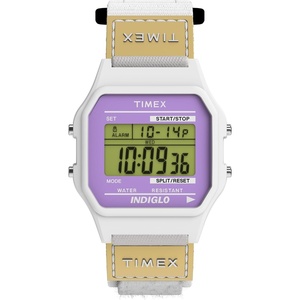 Timex Unisex Classical Digital 36mm Watch(White/White/Digital)