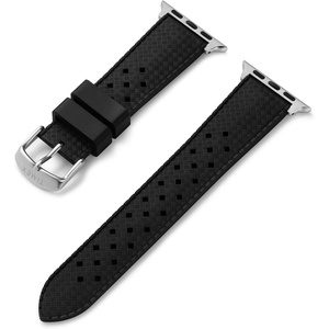 Timex Unisex Strap Compatible with 42mm – 44mm Apple Watch(Blacl)