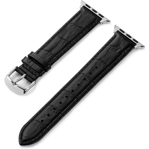 Timex Unisex Strap Compatible with 42mm – 44mm Apple Watch(Blacl croco)