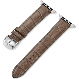 Timex Unisex Strap Compatible with 42mm – 44mm Apple Watch(Gray Croco)