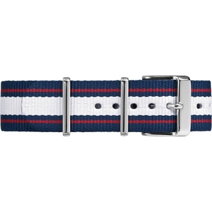 Timex Watch Bands TW7C06900GZ 20mm Double-Layered Nylon Strap Nylon Multi-Color Watch Strap(Blue/White/Red Nylon)