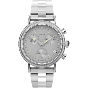 Timex Waterbury 39mm Men’s Analog Watch | Durable Stainless Steel Case | Day and Date Window | Durable Design | 100M Water Resistance(Stainless Steel/Silver-Tone/Silver-Tone)