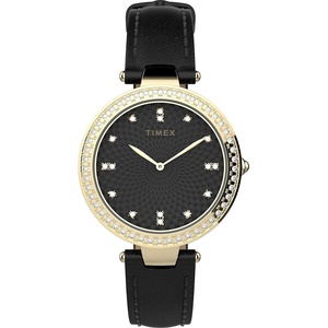 Timex Women’s Adorn 32mm Watch(Black/Gold)
