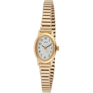 Timex Women’s Cavatina Watch – TPearl Dial Gold-Tone Case(Gold-Tone/White)