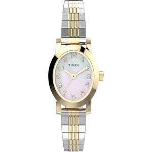 Timex Women’s Cavatina Watch – TPearl Dial Gold-Tone Case(Two-Tone/Gold-Tone/Mother of Pearl)
