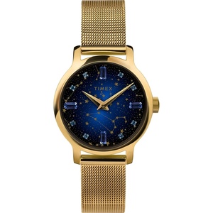 Timex Women’s Celestial 31mm Watch – Gold-Tone Bracelet Blue Dial Gold-Tone Case(Blue/Gold)