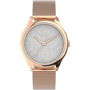 Timex Women’s Celestial Opulence 32mm Watch with Rose Gold-Tone Stainless Steel Mesh Bracelet