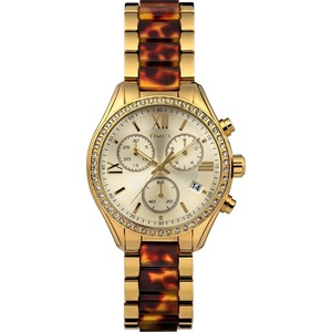 Timex Women’s Dress 38mm Watch(Gold-Tone/Gold-Tone/Gold-Tone/Brown)