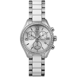 Timex Women’s Dress 38mm Watch(Silver-Tone/Silver-Tone/Silver-Tone)