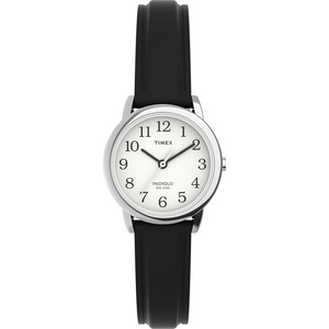 Timex Women’s Easy Reader Watch(Black/Silver-Tone/White/B/25mm)
