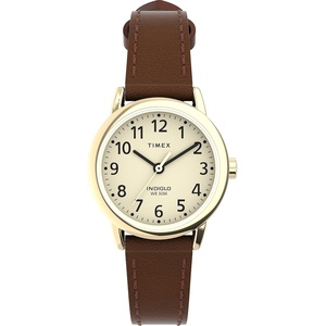 Timex Women’s Easy Reader Watch(Brown/Gold-Tone/Cream/25mm)