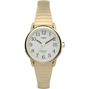 Timex Women’s Easy Reader Watch(Gold-Tone/Gold-Tone/White/A/25mm)