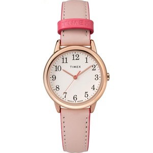 Timex Women’s Easy Reader Watch(Pink/Rose Gold-Tone/Cream/30mm)