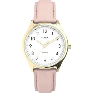 Timex Women’s Easy Reader Watch(Pink/Rose Gold-Tone/White/32mm)